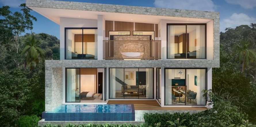 Chalet de 3 dormitorios en Dror Luxury Villa, Surat Thani, Tailandia № 67976