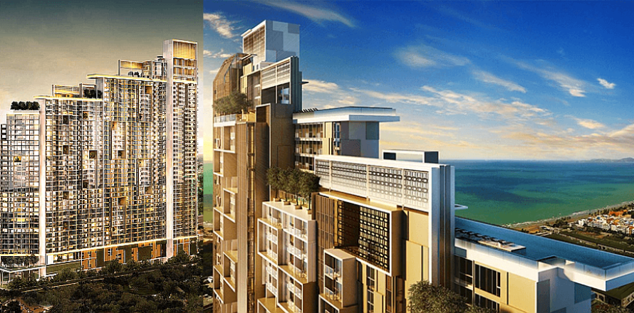 Estudio en el condominio en Pattaya, Tailandia № 208894