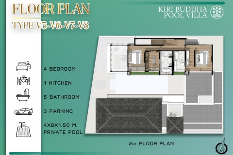 Chalet de 4 dormitorios en Chalong, Tailandia № 170168 - foto 19