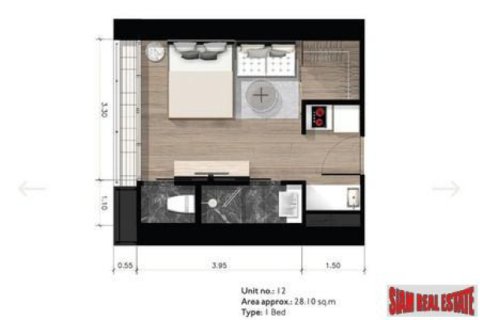Apartamento de 1 dormitorio en Bangkok, Tailandia № 202672 - foto 5