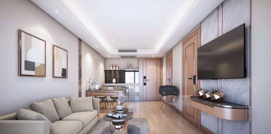 Condo à Chon Buri, Thaïlande, 1 chambre à Wyndham Jomtien Pattaya  № 63495