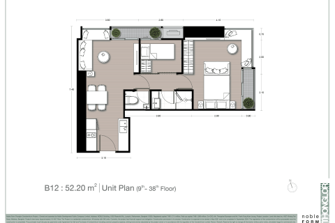 Condominio de 2 dormitorios en Bangkok, Tailandia № 166874 - foto 14