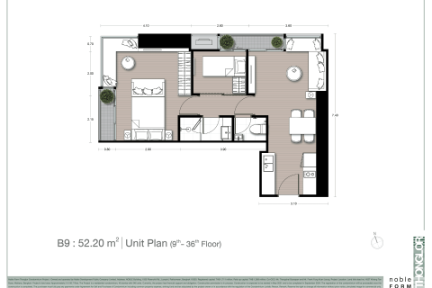 Condominio de 2 dormitorios en Bangkok, Tailandia № 166874 - foto 13