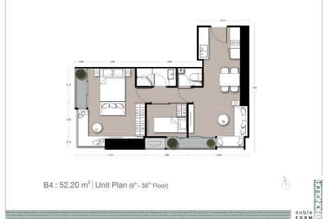 Condominio de 2 dormitorios en Bangkok, Tailandia № 166874 - foto 12