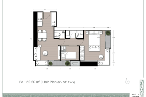 Condominio de 2 dormitorios en Bangkok, Tailandia № 166874 - foto 11