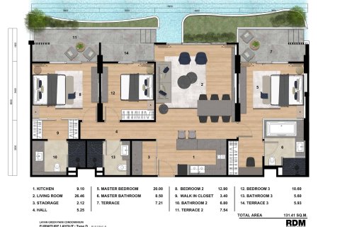 Condominio de 3 dormitorios en Bang Tao, Tailandia № 166868 - foto 9