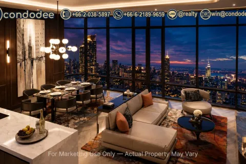 Condo in Watthana, Bangkok, Thailand, 2 bedrooms  № 220531