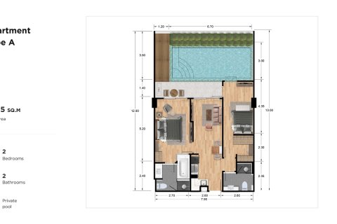 Condominio de 2 dormitorios en Rawai, Tailandia № 222664 - foto 9