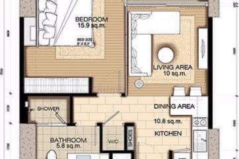 Condominio de 1 dormitorio en Ratchathewi, Bangkok, Tailandia № 47644 - foto 4