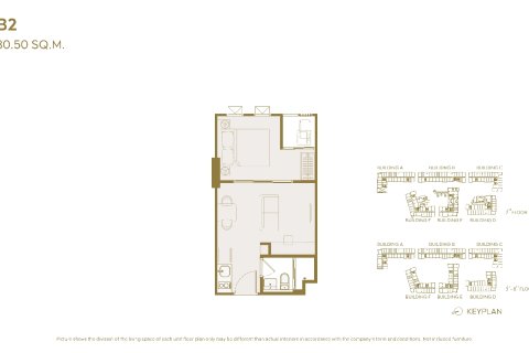 Condominio de 1 dormitorio en Bangkok, Tailandia № 203555 - foto 16