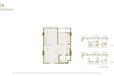 Condominio de 1 dormitorio en Bangkok, Tailandia № 203554 - foto 16