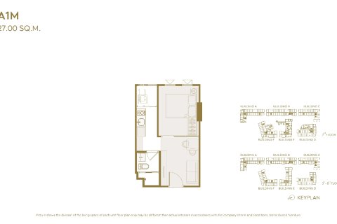Condominio de 1 dormitorio en Bangkok, Tailandia № 203556 - foto 15