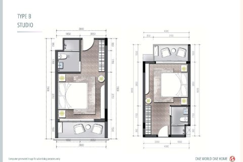 Condominio de 1 dormitorio en Bang Tao, Tailandia № 203558 - foto 14