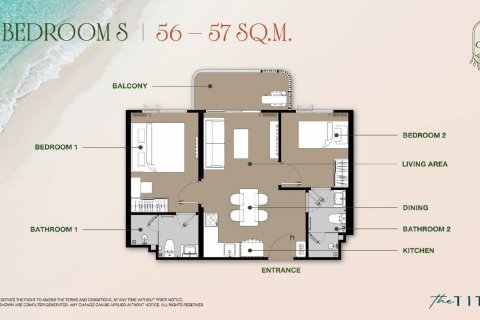 Condominio de 1 dormitorio en Nai Yang, Tailandia № 222493 - foto 25
