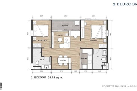 Condominio de 2 dormitorios en Bang Tao, Tailandia № 166668 - foto 14