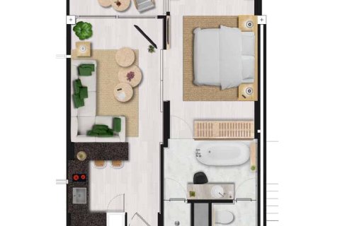 Condominio de 1 dormitorio en Karon, Tailandia № 166666 - foto 13