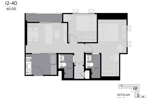 Condominio de 2 dormitorios en Bangkok, Tailandia № 166822 - foto 11