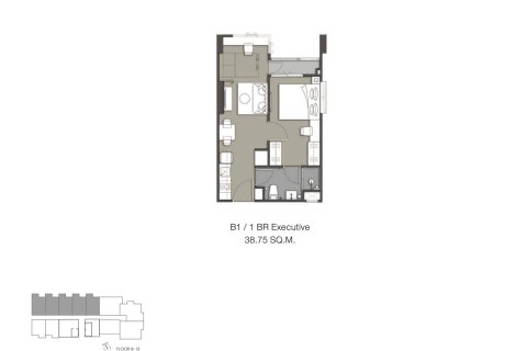 Condo à Thonburi, Bangkok, Thaïlande, 1 chambre № 166820 - photo 2