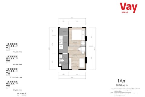 Condominio de 1 dormitorio en Bangkok, Tailandia № 222620 - foto 7