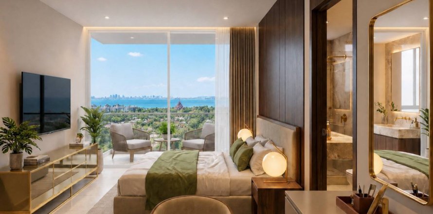 Condo à Pattaya, Thaïlande, 1 chambre  № 222621