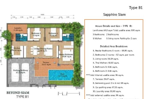 Villa in Hua Hin, Thailand 3 bedrooms № 222625 - photo 17