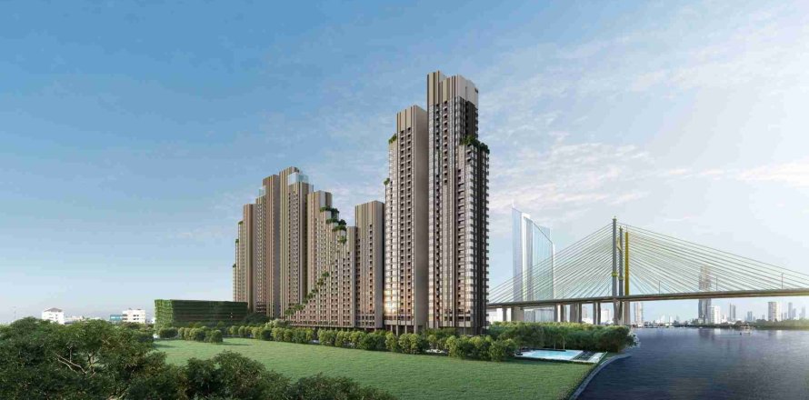 Estudio en el condominio en Bangkok, Tailandia № 208820