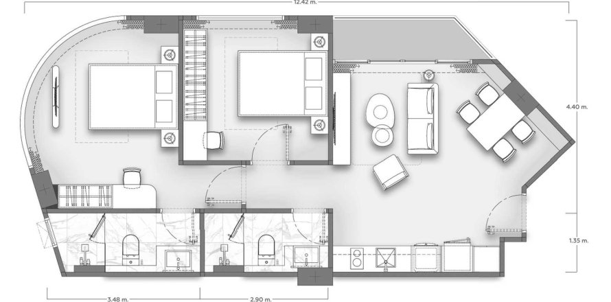 Sobre plano Vibe Residence en Phuket, Tailandia № 158861 - foto 1