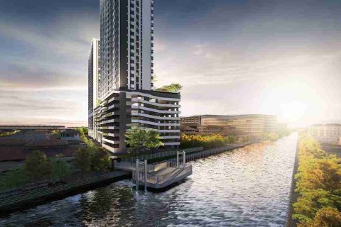 Condominio de 1 dormitorio en Thonburi, Bangkok, Tailandia № 208727 - foto 3