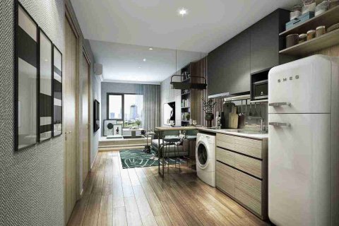 Condominio de 1 dormitorio en Thonburi, Bangkok, Tailandia № 208727 - foto 8