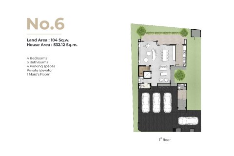 Chalet de 4 dormitorios en Chatuchak, Bangkok, Tailandia № 170008 - foto 15