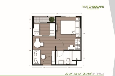 Condominio de 1 dormitorio en Bangkok, Tailandia № 203568 - foto 14