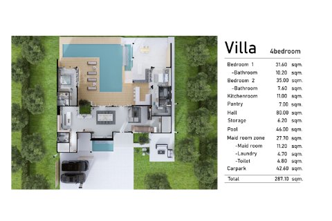 Chalet de 4 dormitorios en Phuket, Tailandia № 165063 - foto 16
