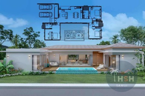 Chalet de 3 dormitorios en Ko Samui, Tailandia № 180118 - foto 3