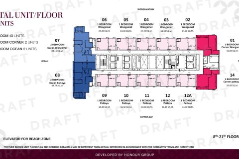 Condo in Pattaya, Thailand, 2 bedrooms № 165359 - photo 14