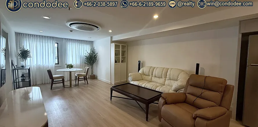 Condo à Khlong Toei, Bangkok, Thaïlande, 2 chambres № 225677