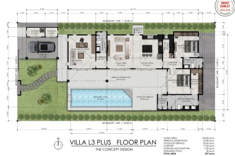 Chalet de 3 dormitorios en Hua Hin, Tailandia № 169824 - foto 12