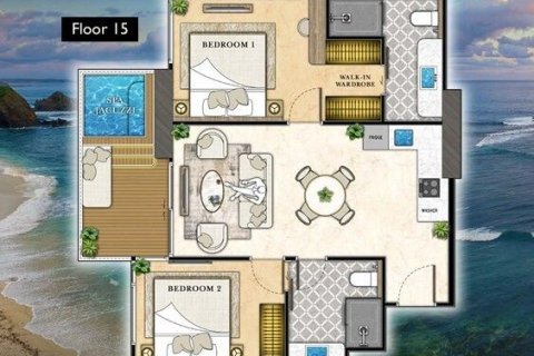 Condominio de 2 dormitorios en Pattaya, Tailandia № 171292 - foto 7
