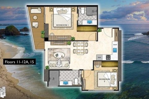 Condominio de 2 dormitorios en Pattaya, Tailandia № 171292 - foto 6