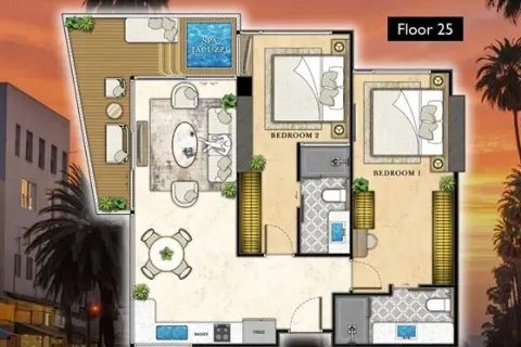 Condominio de 2 dormitorios en Pattaya, Tailandia № 171292 - foto 10