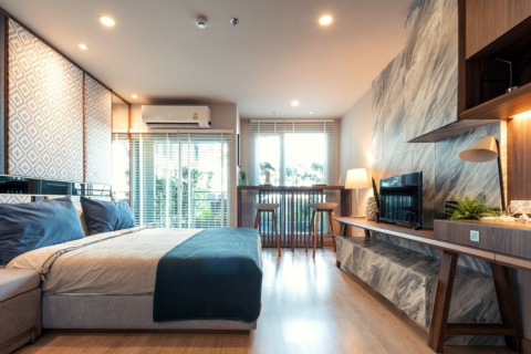 Studio in the Condo in Phaya Thai, Bangkok, Thailand  № 171291