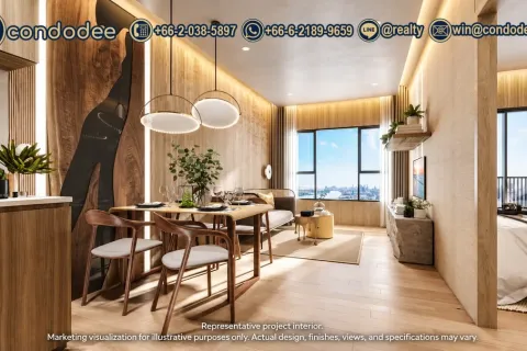 Condominio de 1 dormitorio en Watthana, Bangkok, Tailandia № 233991