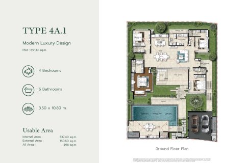 Villa sur Layan Beach, Thaïlande 4 chambres № 166444 - photo 8