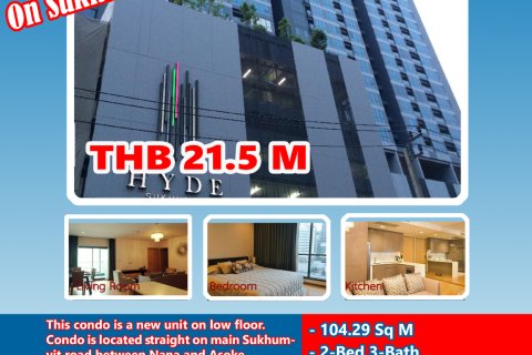 Eigentumswohnung in Watthana, Bangkok, Thailand, 3 Schlafzimmer № 200541 - Foto 13