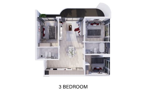 Condominio de 3 dormitorios en Nai Harn Beach, Tailandia № 165330 - foto 22