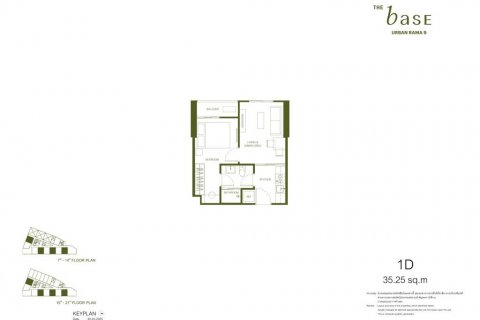 Eigentumswohnung in Bangkok, Thailand, 1 Schlafzimmer  № 135240 - Foto 9