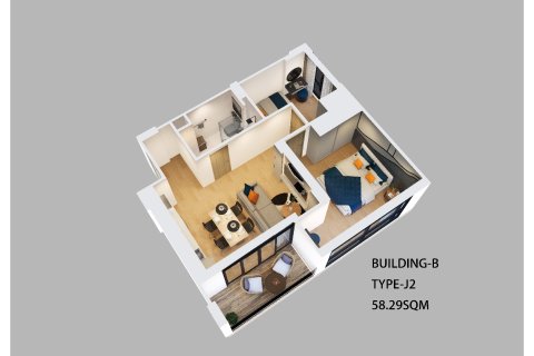 Condominio de 2 dormitorios en Naithon Beach, Tailandia № 165286 - foto 14