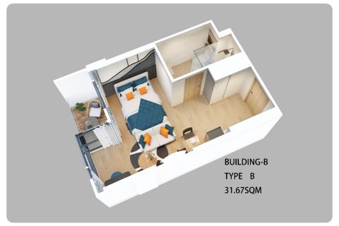 Condo sur Naithon Beach, Thaïlande, 1 chambre  № 165287 - photo 14