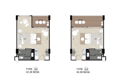 Condominio de 1 dormitorio en Naithon Beach, Tailandia № 165288 - foto 13