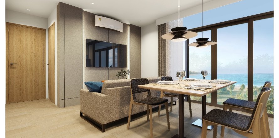 Condominio de 1 dormitorio en Naithon Beach, Tailandia № 165288