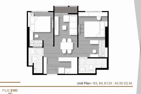 Condominio de 2 dormitorios en Phaya Thai, Bangkok, Tailandia № 166620 - foto 11